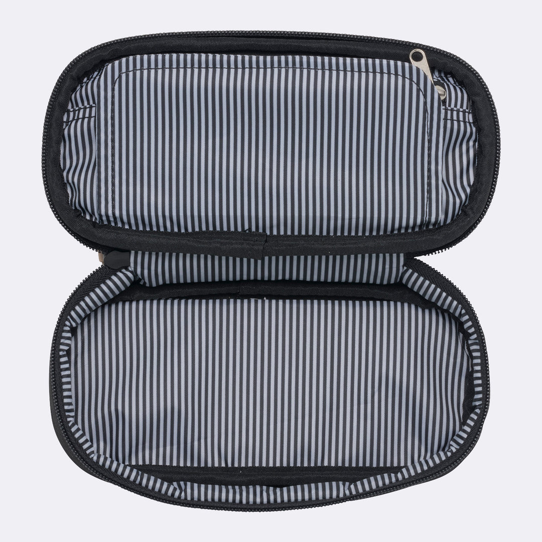 Oval pencil case, Black