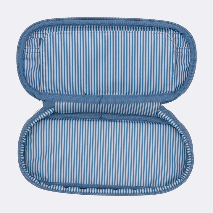 Oval pencil case, Blue Shadow